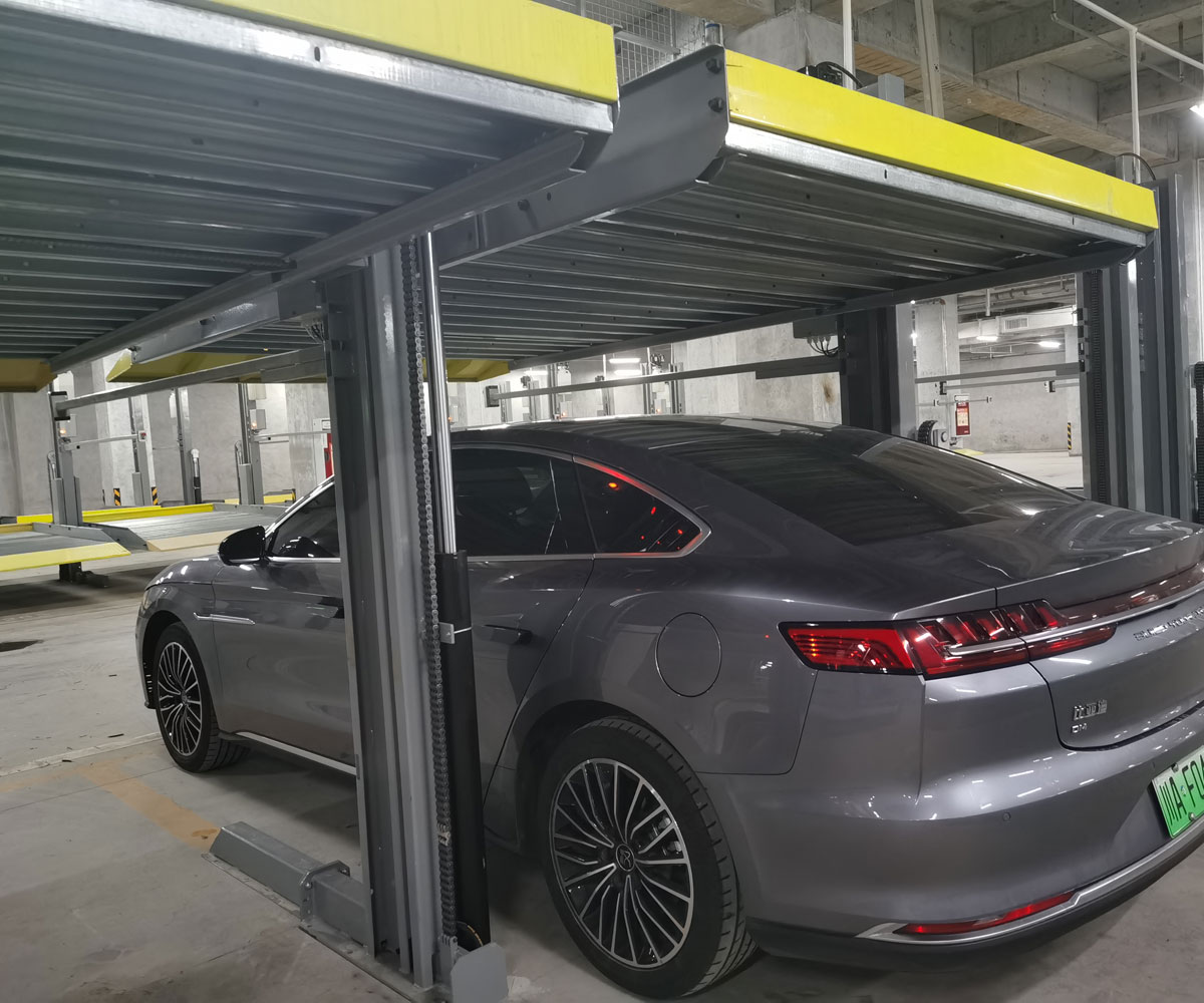 西充家用簡易升降機械式立體停車設備過驗收