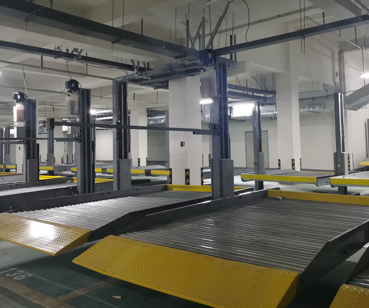 青白江左右橫移機械立體車庫改造