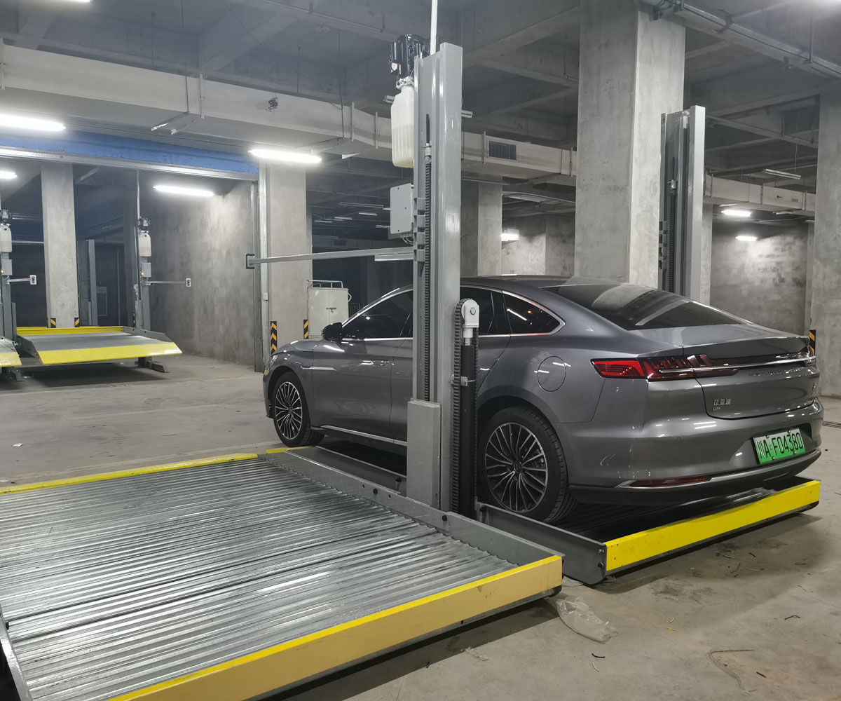 犍為雙層升降平移式機械停車場回購