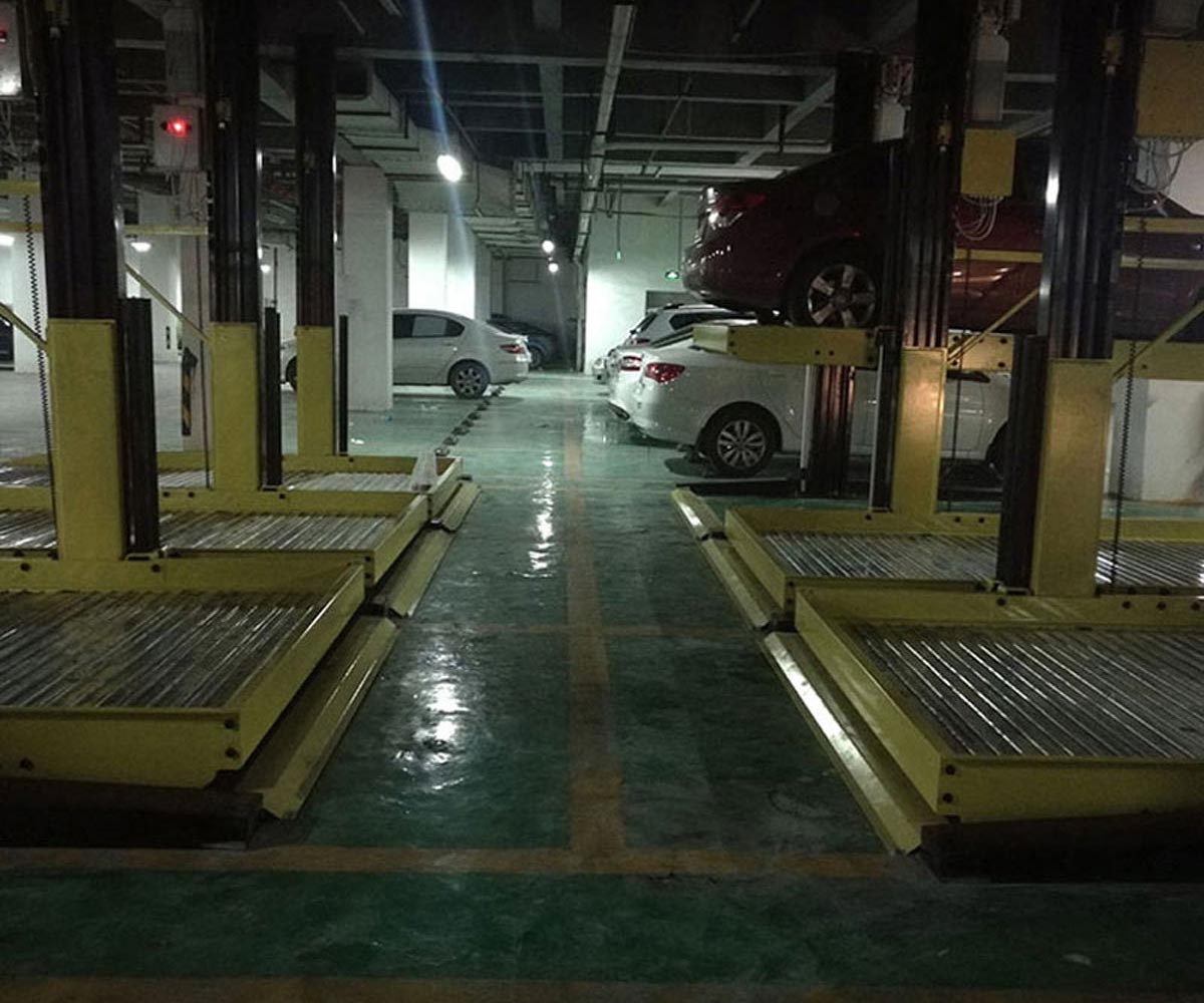 彭山二層升降橫移式機械立體車庫長租