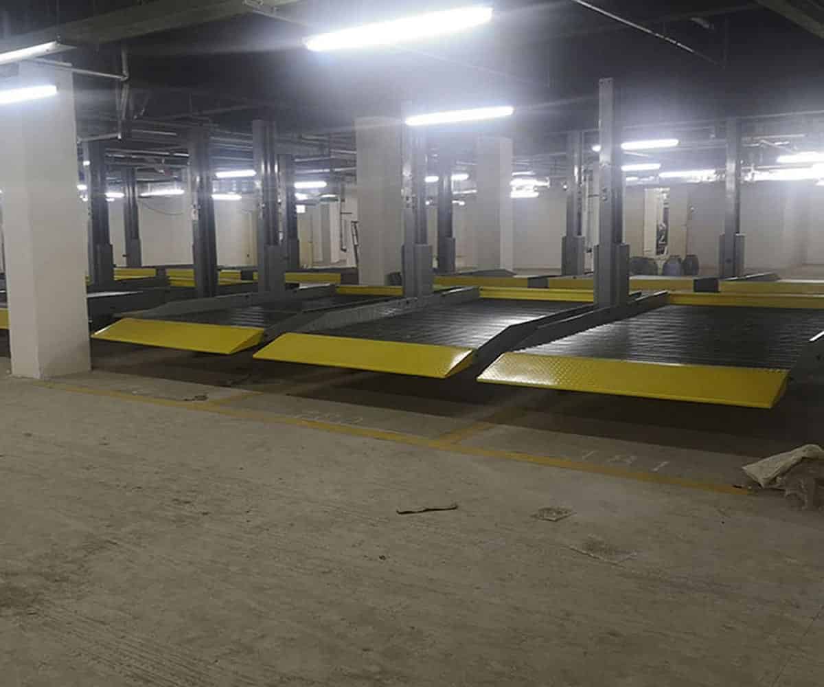 西充二層PSH型停車位拆除