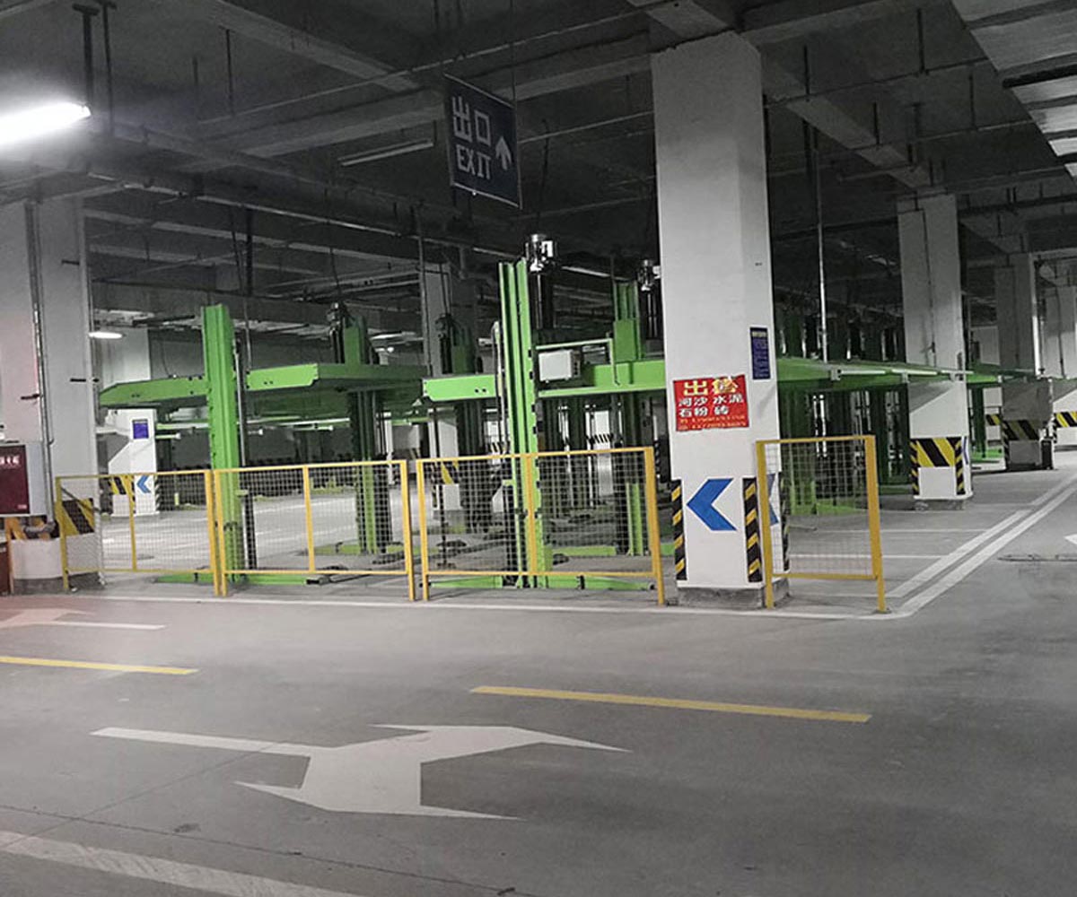 青白江兩層升降平移機械停車庫維保
