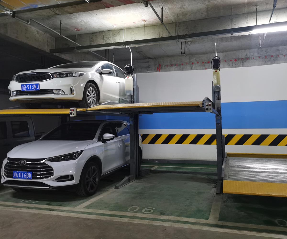 稻城二層簡易升降類立體停車庫