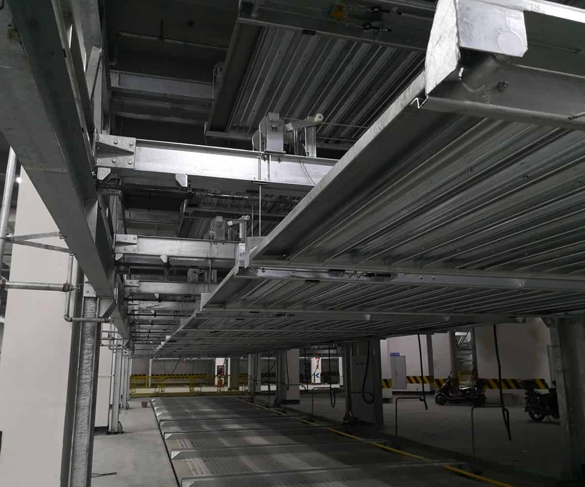 宜賓負二正三地坑式PSH5D2五層升降橫移機械式立體停車設(shè)備